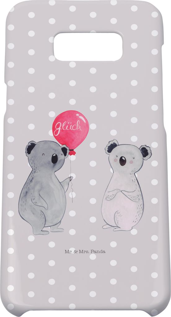 Mr. & Mrs. Panda Samsung Galaxy S8 plus Handyhülle Koala Luftballon - Grau Pastell - Geschenk, Cover, Handy, Geburtstag, Hülle, Party, Case