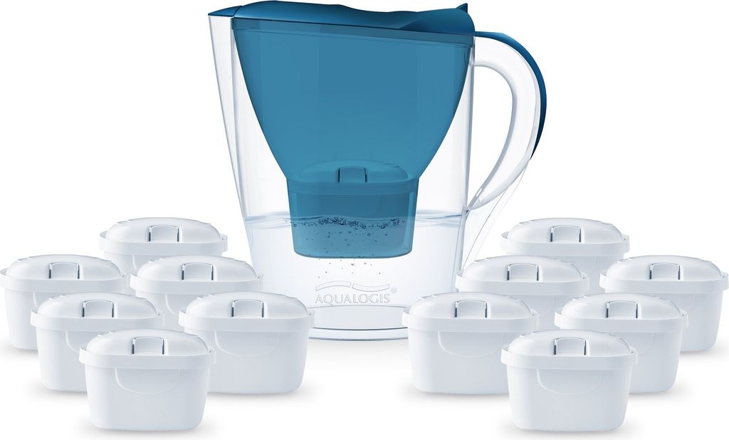 Aqualogis Set Harmony Blue Gefiltertes Wasser Krug mit Produktbild 