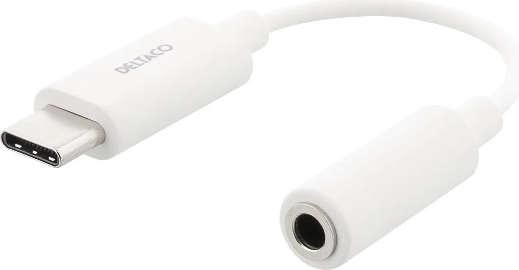 Solution Audio USB-C pour Port Jack Manquant Adaptateur Blanc 0.11m