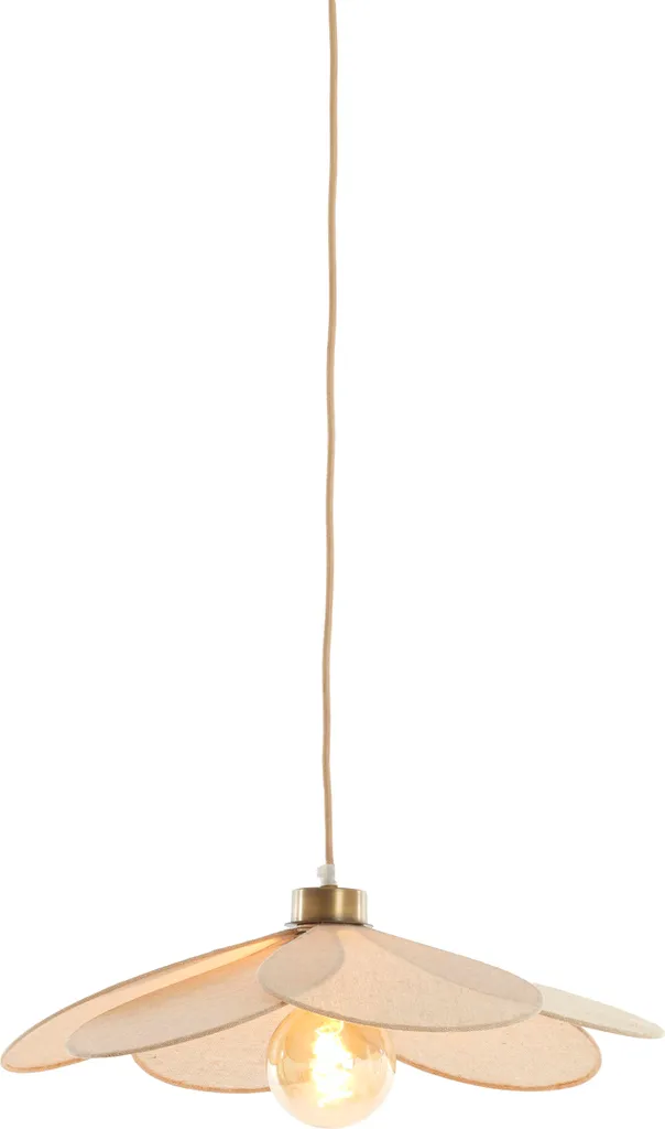 Light & Living - lampada a sospensione - Fyano - beige - tessile - Ø 46cm - E27 - 2979482