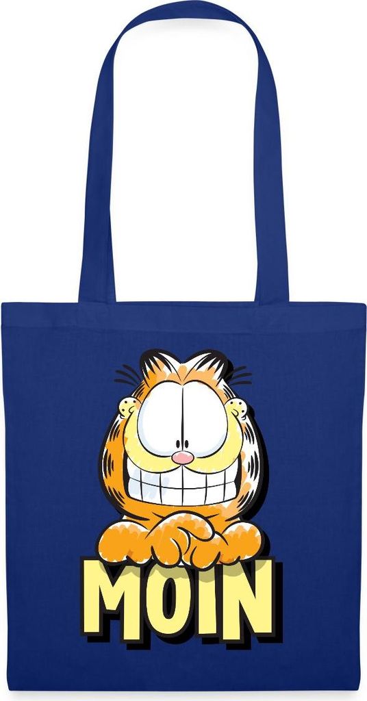 Spreadshirt Garfield Moin Nordsee Ostsee Geschenk Stoffbeutel, One size, Royalblau