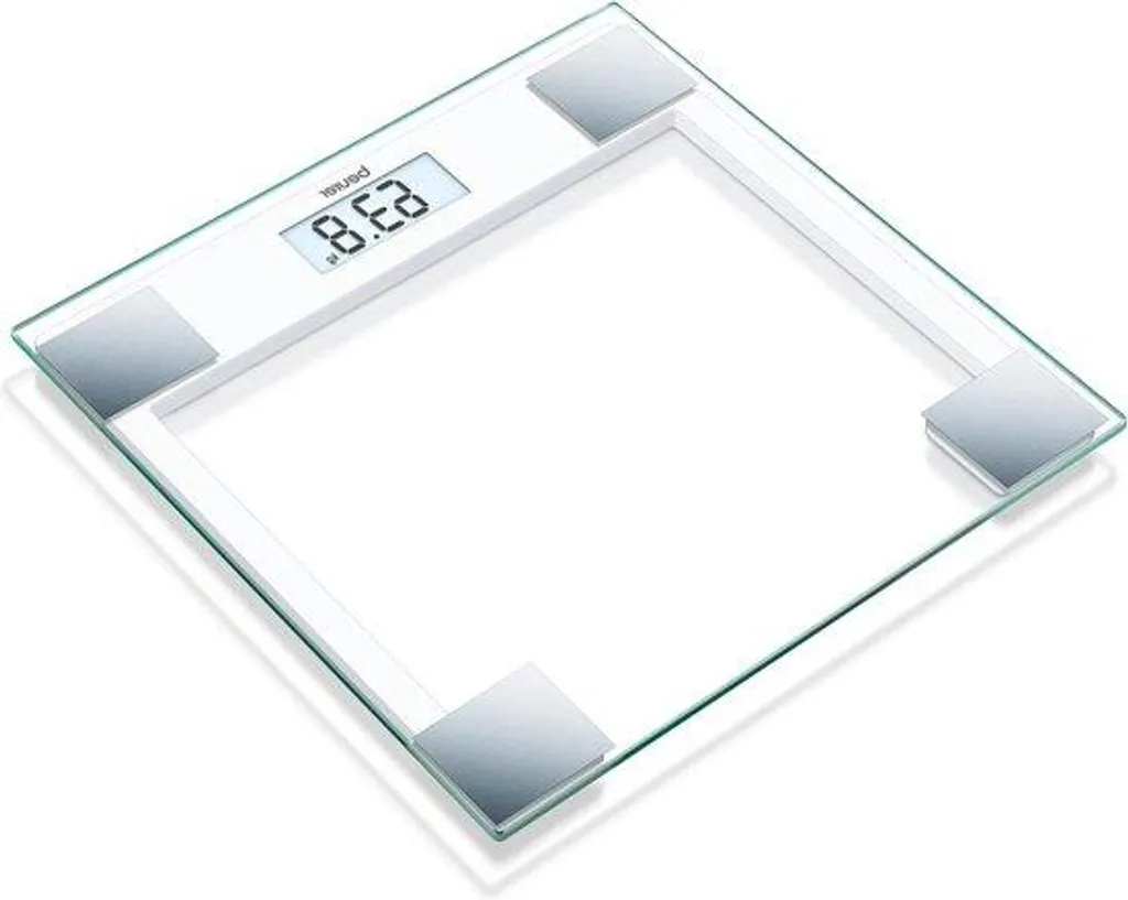Balance de salle de bain numérique avec plateau en verre - Série Pure