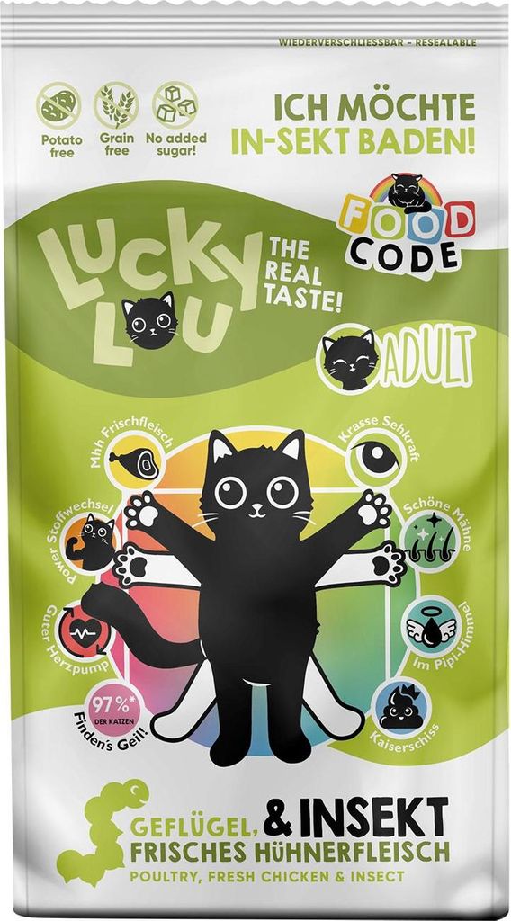 Lucky Lou Adult Geflügel & Insekten 750 g Produktbild 