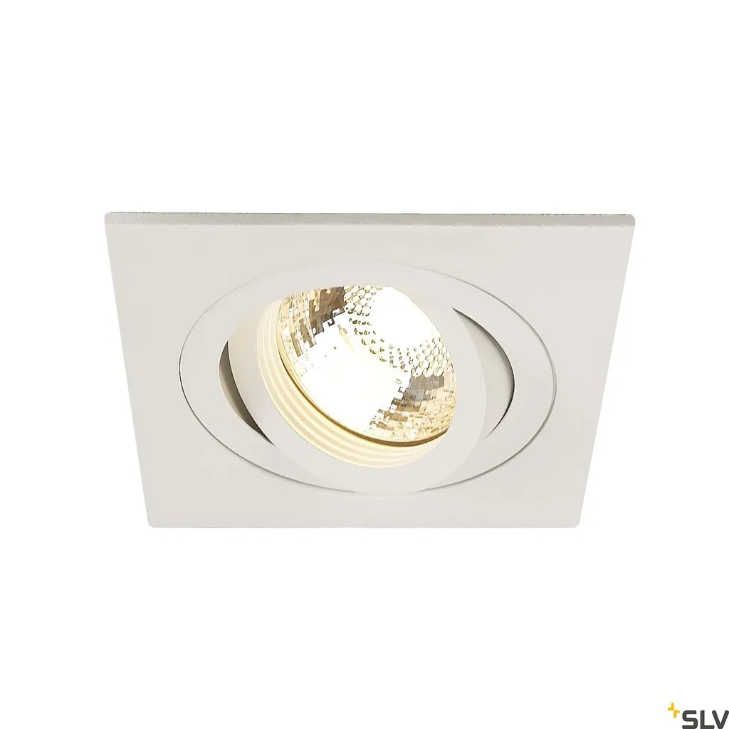 Éclairage plafond design New Tria 78 blanc rectangulaire pour salon