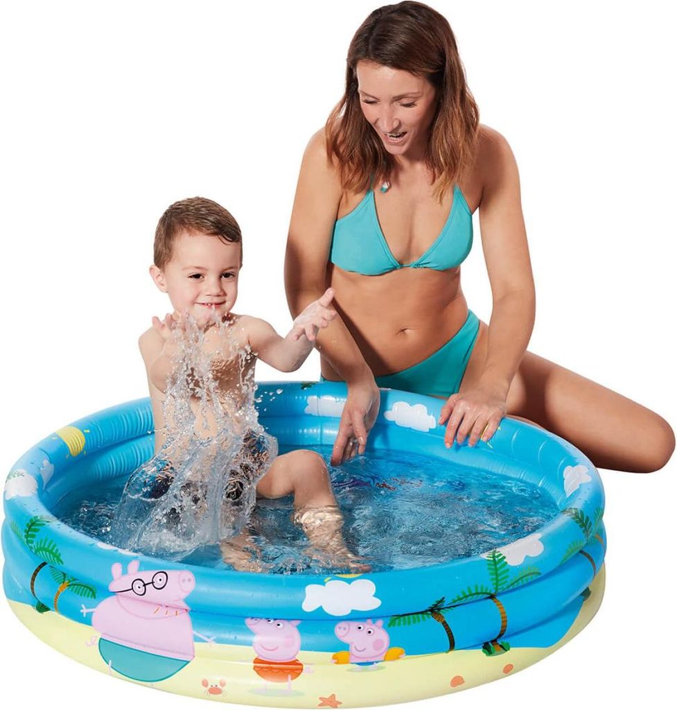 Peppa Pig Wutz 3-Ring Pool Kinder Planschbecken 100x23cm Produktbild 