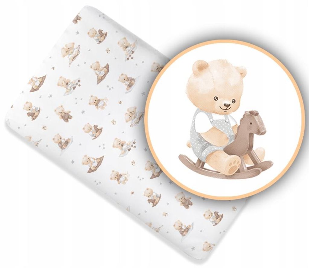 Spannbettlaken für Kinderbett 70x140 cm - 100% Baumwolle - Produktbild 