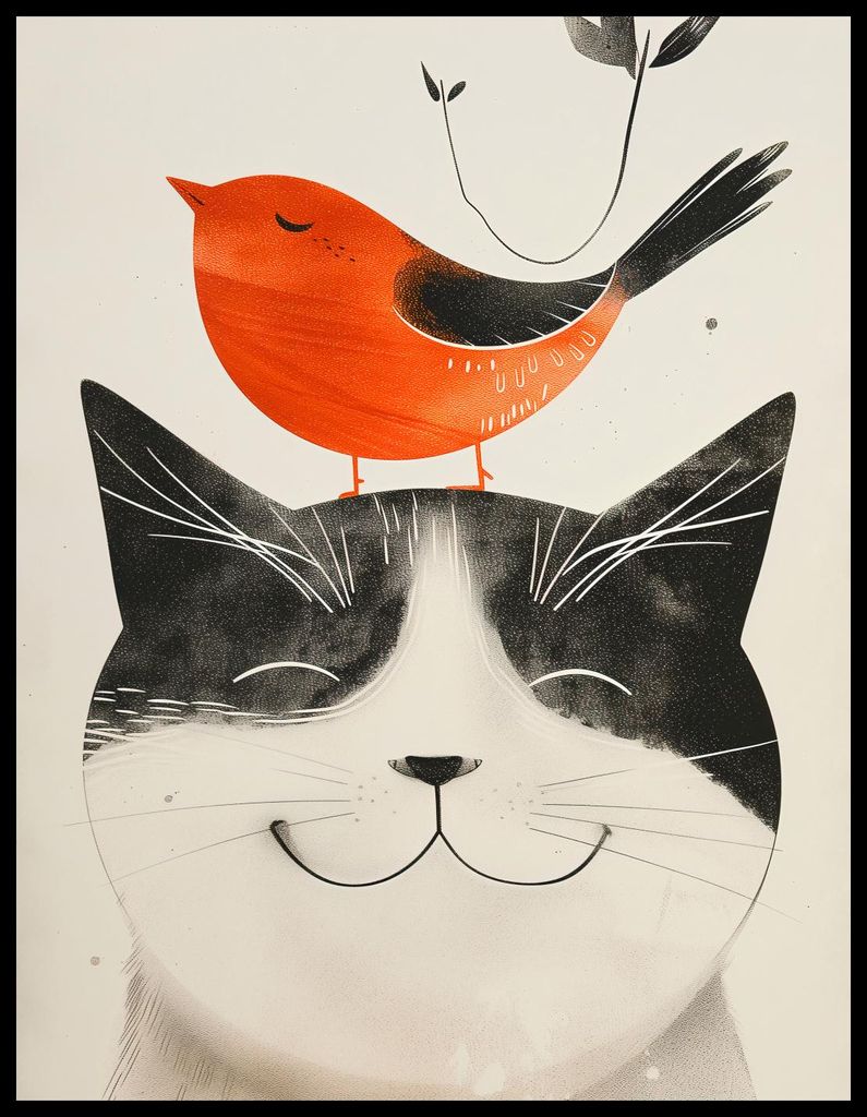 Plakat 50x65cm Dicke Freund
