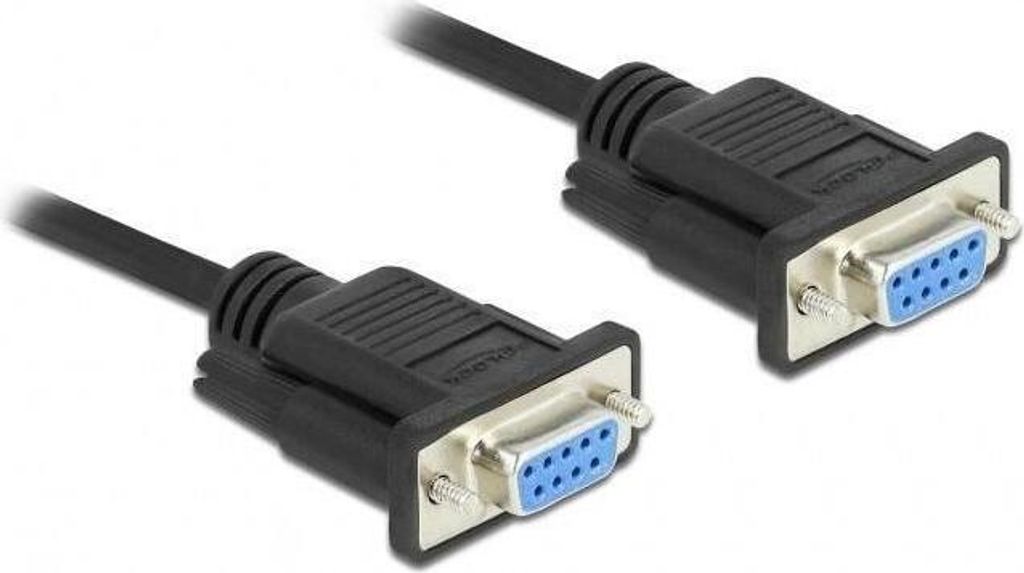 RS-232 D-Sub9 Buchse-Buchse Kabel, schmal, 5m, vollbeschaltet