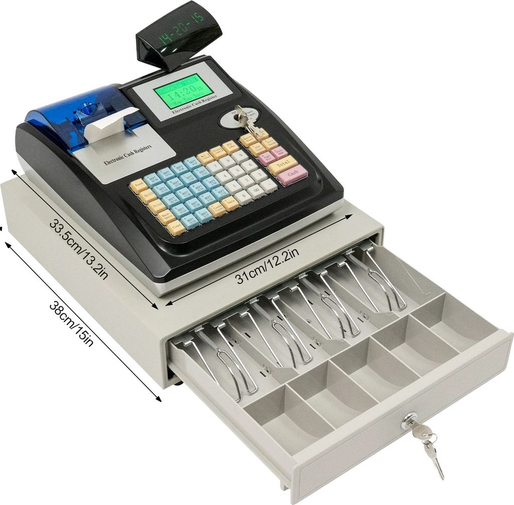 Registratore di cassa elettronico, display a doppio Immagine del prodotto 