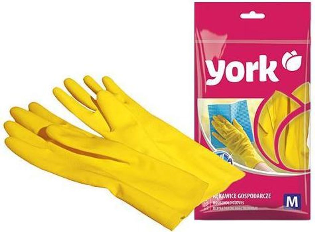 Guanti York 092020, 08/M, gialli, per uso domestico Immagine del prodotto 