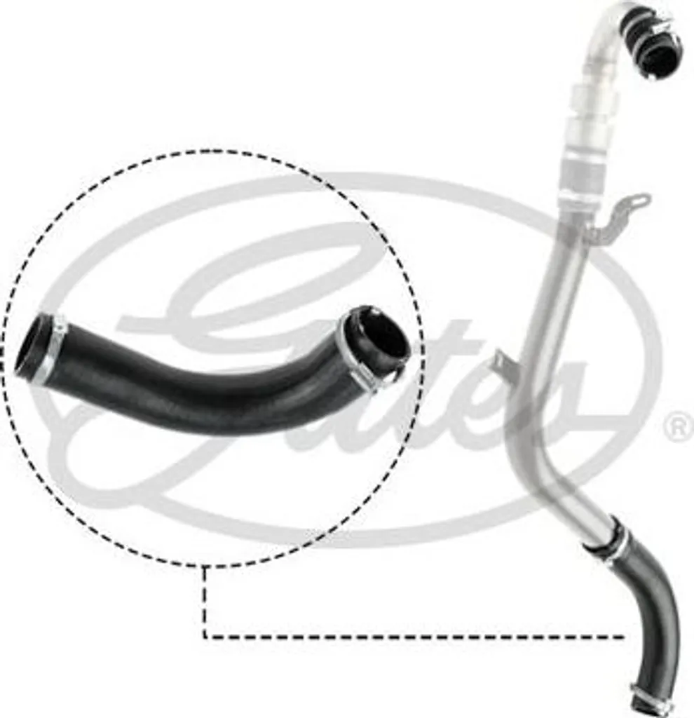 Tuyau de suralimentation GATES 09-0665 renforcé OE 1233334 haute pression
