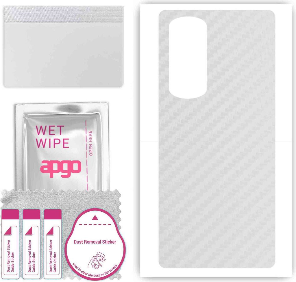 apgo Rückseite Schutzfolie, Skin, kompatibel mit Honor 80 Pro Flat, Hinten Displayschutzfolie aus Vinylfolie, kratzfest, einfache Montage - Transp...