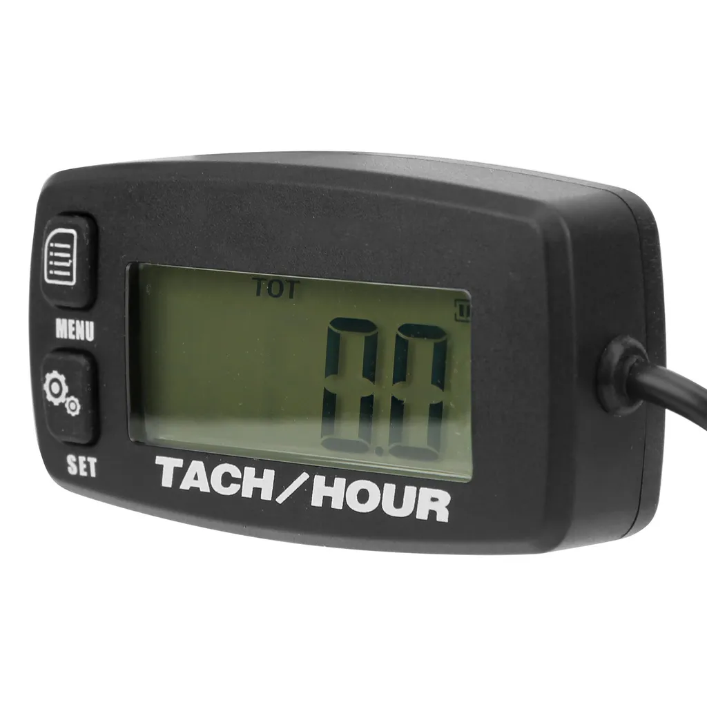 Compte-tours moteur réinitialisable avec écran LCD rétroéclairé bleu - 2