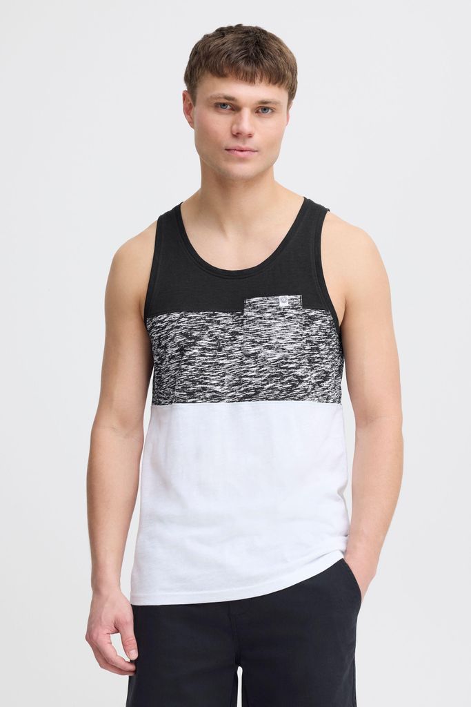 SOLID SDSion Herren Tank Top mit Streifen und Rundhalsausschnitt aus 100% Baumwolle