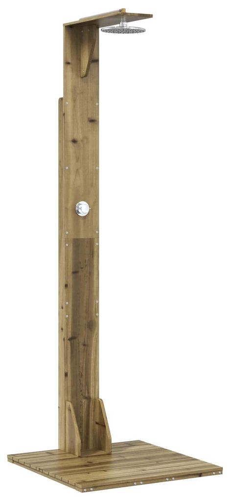 vidaXL Gartendusche 214,5 cm Imprägniertes Kiefernholz und Produktbild 