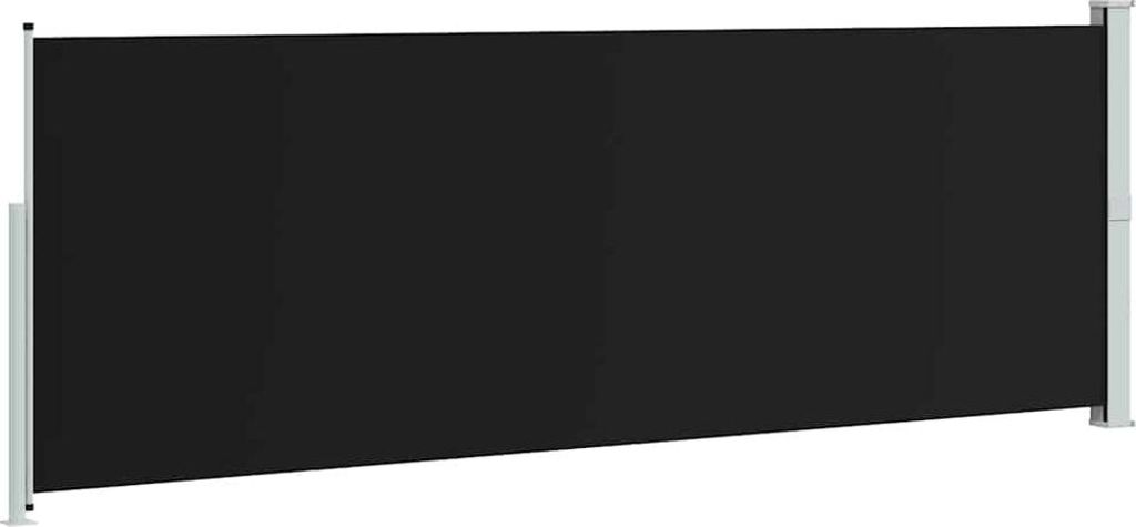 vidaXL Ausziehbare Seitenmarkise 160x514 cm Schwarz Produktbild 