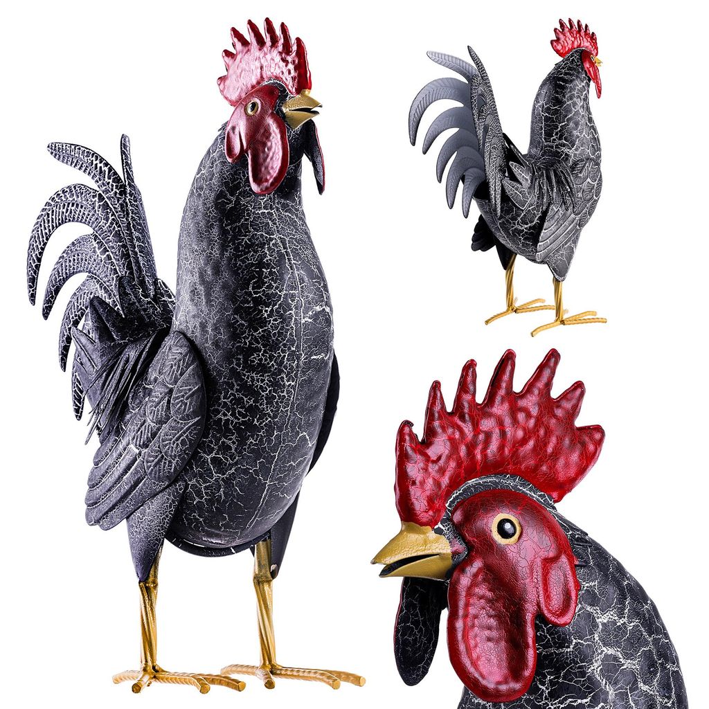 KADAX Gallo, statua da giardino 37 cm, grande statua da Immagine del prodotto 