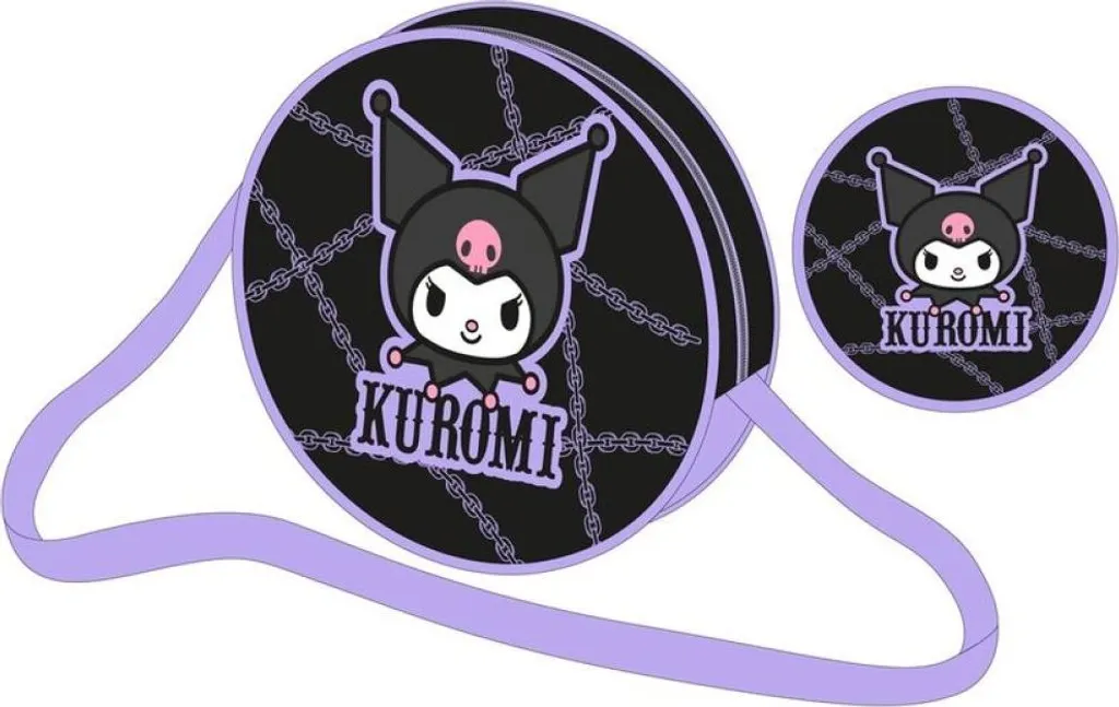 Petit sac à main bandoulière Kuromi et Hello Kitty pour Jeunes Filles