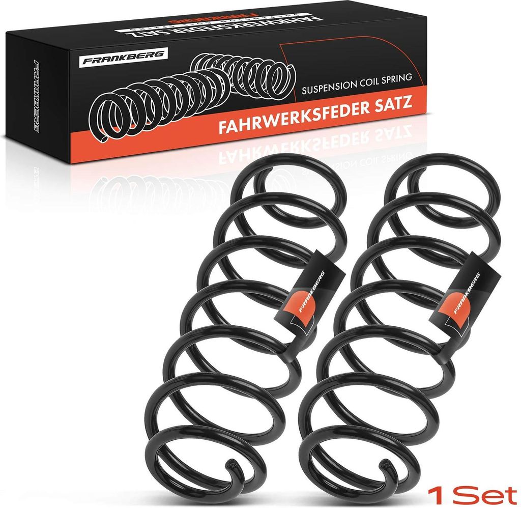 Frankberg 2x Fahrwerksfeder Hinterachse für Toyota Auris VW Lupo Chevrolet Silverado Sierra 1999-2012