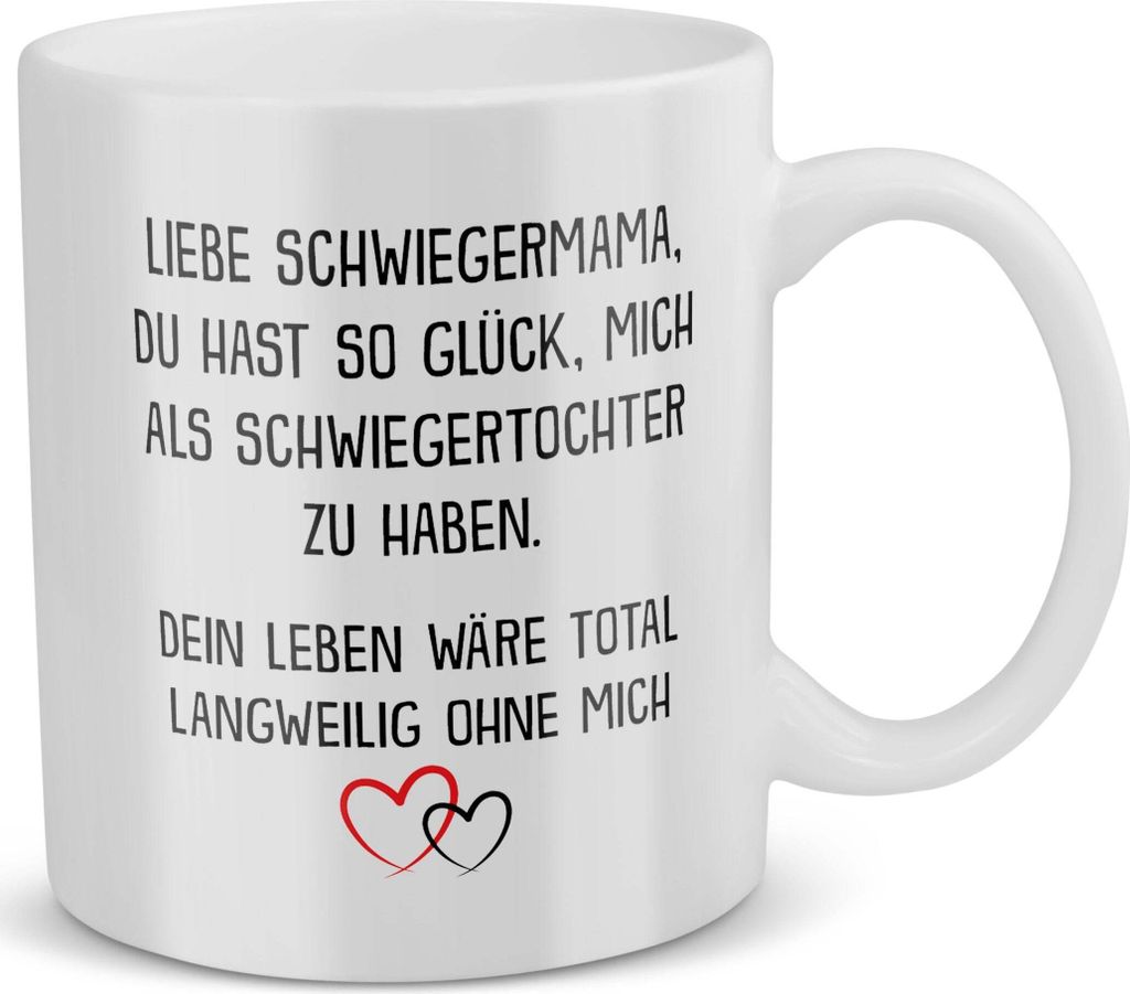 22Feels Schwiegermama Geschenk von Schwiegertochter Braut Hochzeit Frauen Tasse Mutter des Bräutigams Schwiegermutter Geschenkidee Geburtstag Weih...