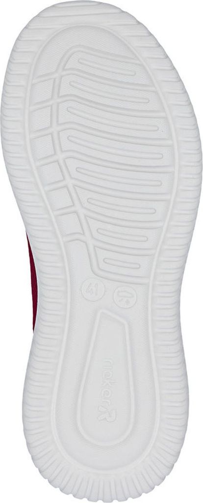 Rieker Herren Slipper Sneaker mit Gummizug und leichter EVA Sohle B9655, Größe:46 EU, Farbe:Rot