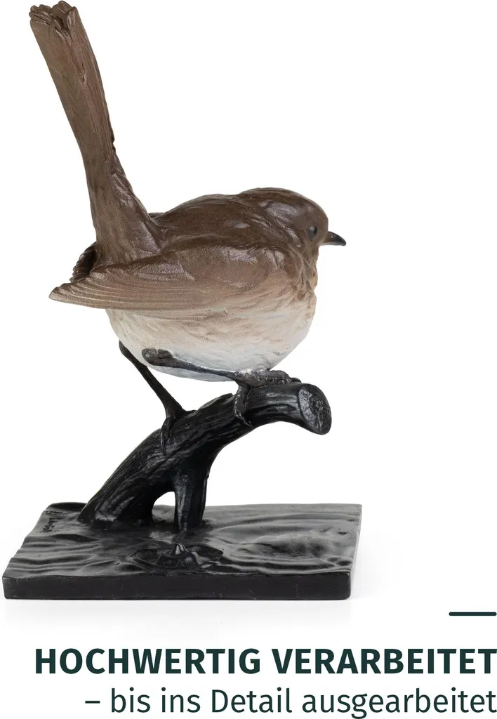 Figurine Oiseau Bronze Robuste : Décoration Durable et Indémodable - 4