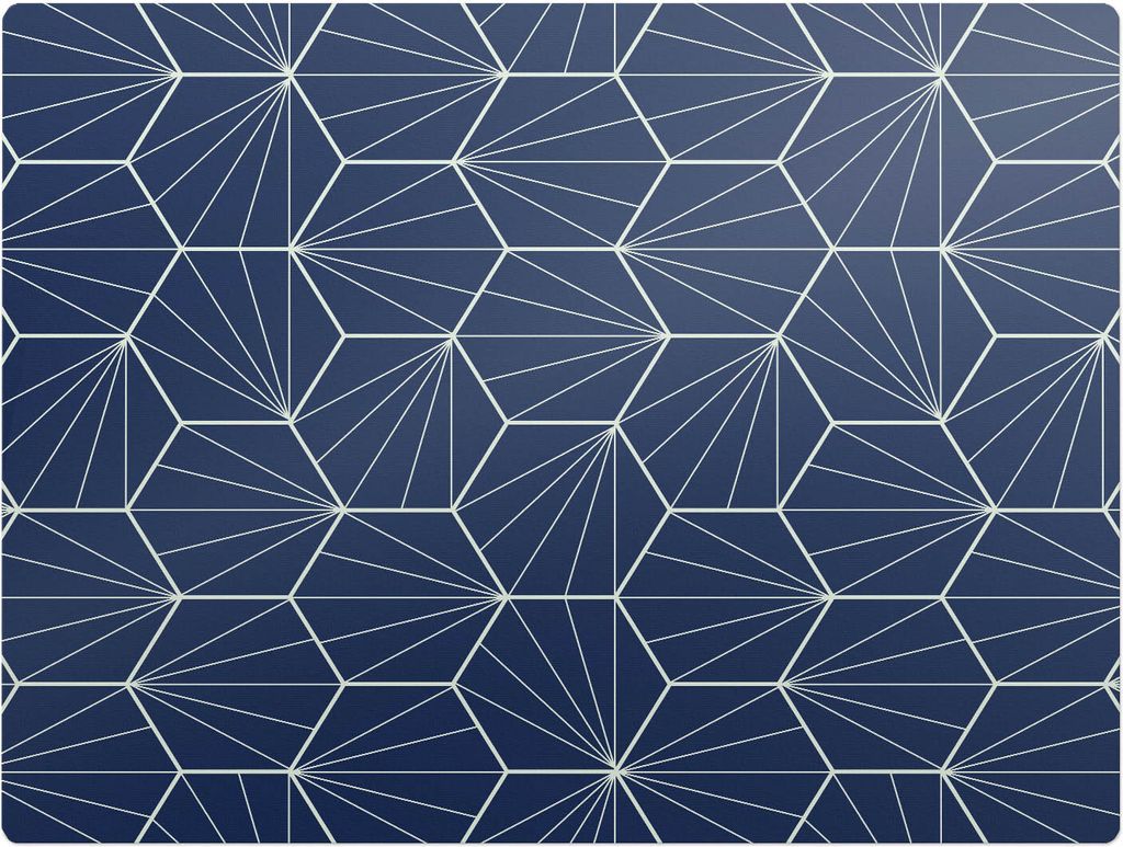 Geometrisches Muster – Bodenschutzmatte – Stuhlunterlage 120x90 cm – Rutschfest – Hartbodenmatte