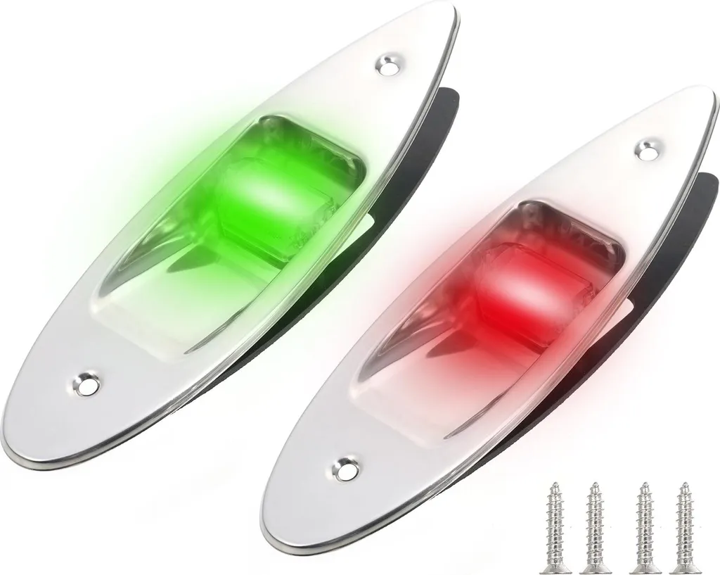 Feux de navigation LED 12V étanches IP66 pour bateau de plaisance - 2pcs - 5