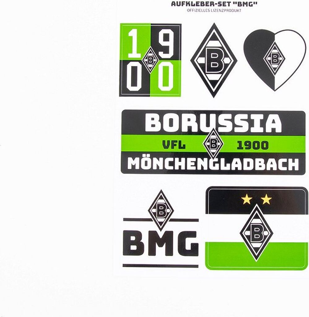 VfL Borussia Mönchengladbach Aufkleber-Set "BMG" Produktbild 