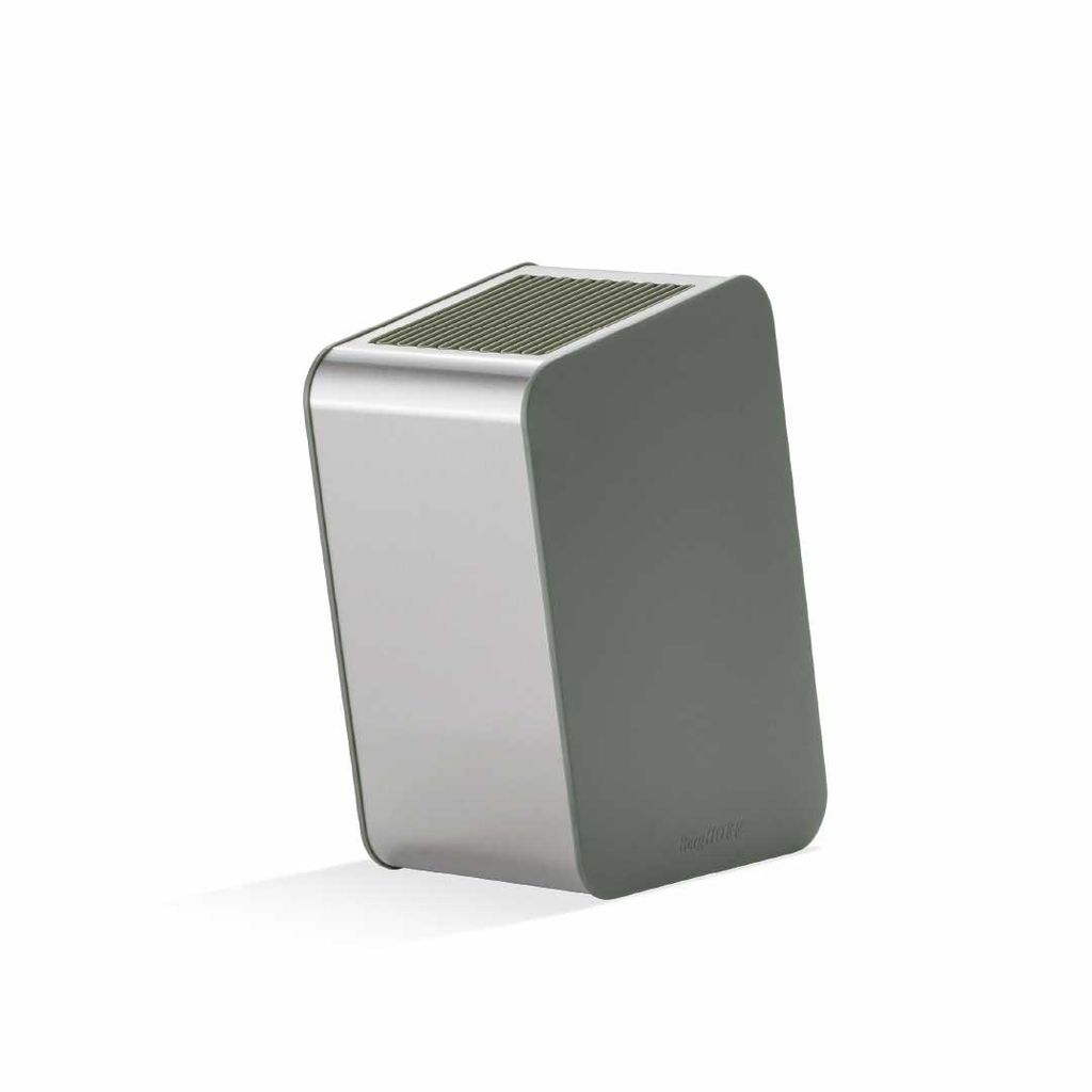 BergHOFF Home Elements Messerblock Edge, leerer Messerhalter, recyceltes Material, rutschfest, Khaki