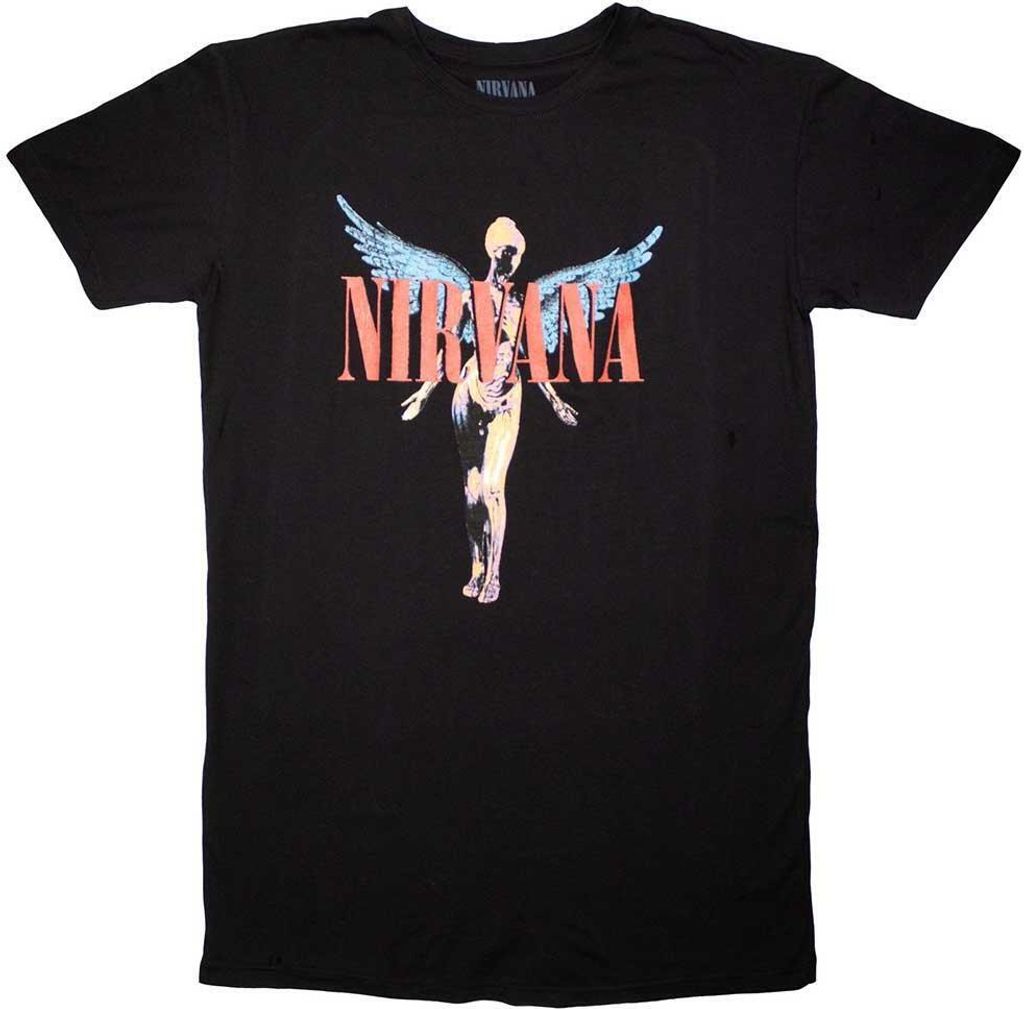 Nirvana - "Angelic" T-Shirt-Kleid für Damen RO11661 (S) (Schwarz)