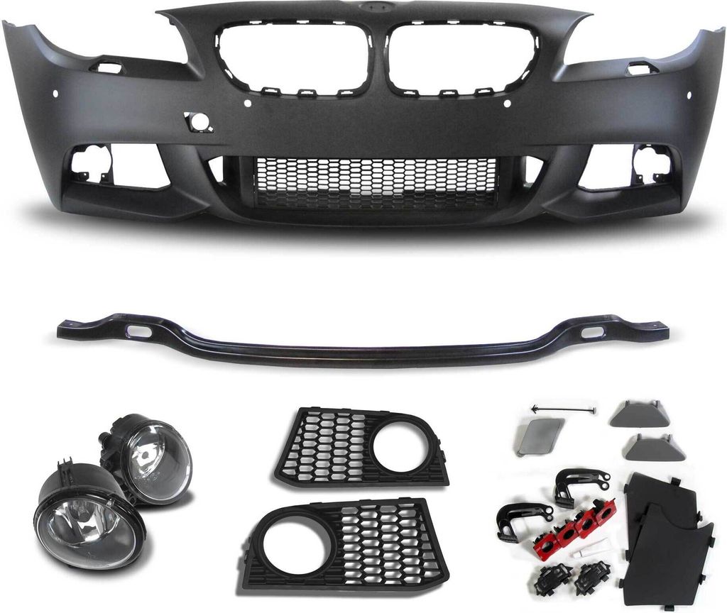 Front Stoßstange Gitter Nebelscheinwerfer Spoiler SET für BMW 5er F10 F11