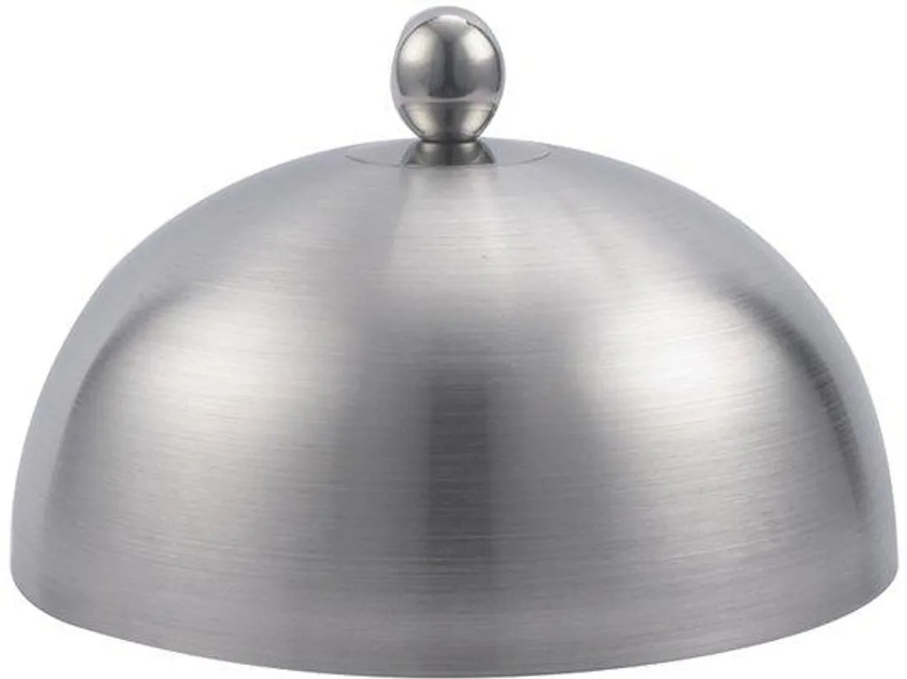 Cloche micro-ondes inox 26 cm avec joint pour cuisson saine et propre