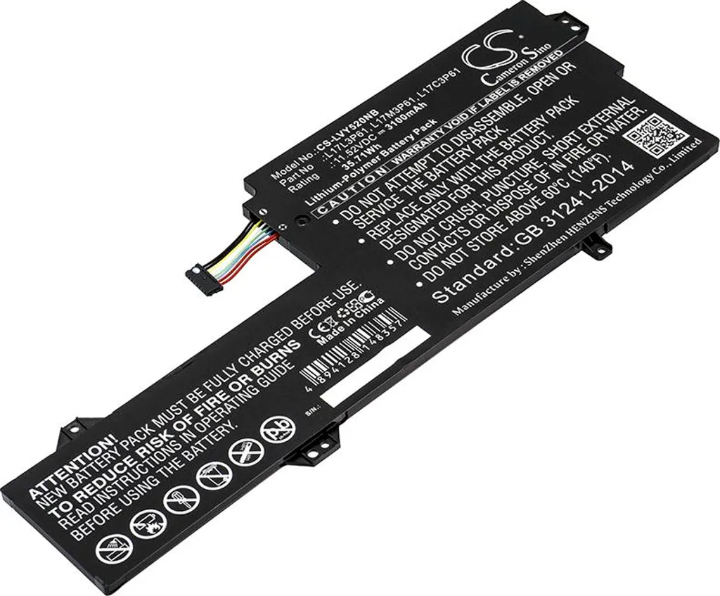 Batterie Ordinateur TECHTEK pour Lenovo IdeaPad 320S-13IKB 81AK 7000-13