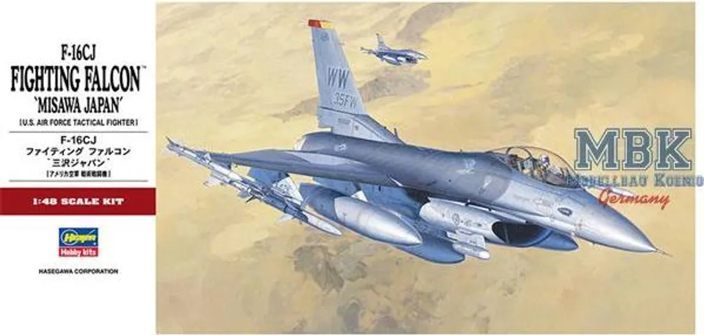 F-16CJ Fighting Falcon Misawa Japan Hasegawa 07232 Détails Précis