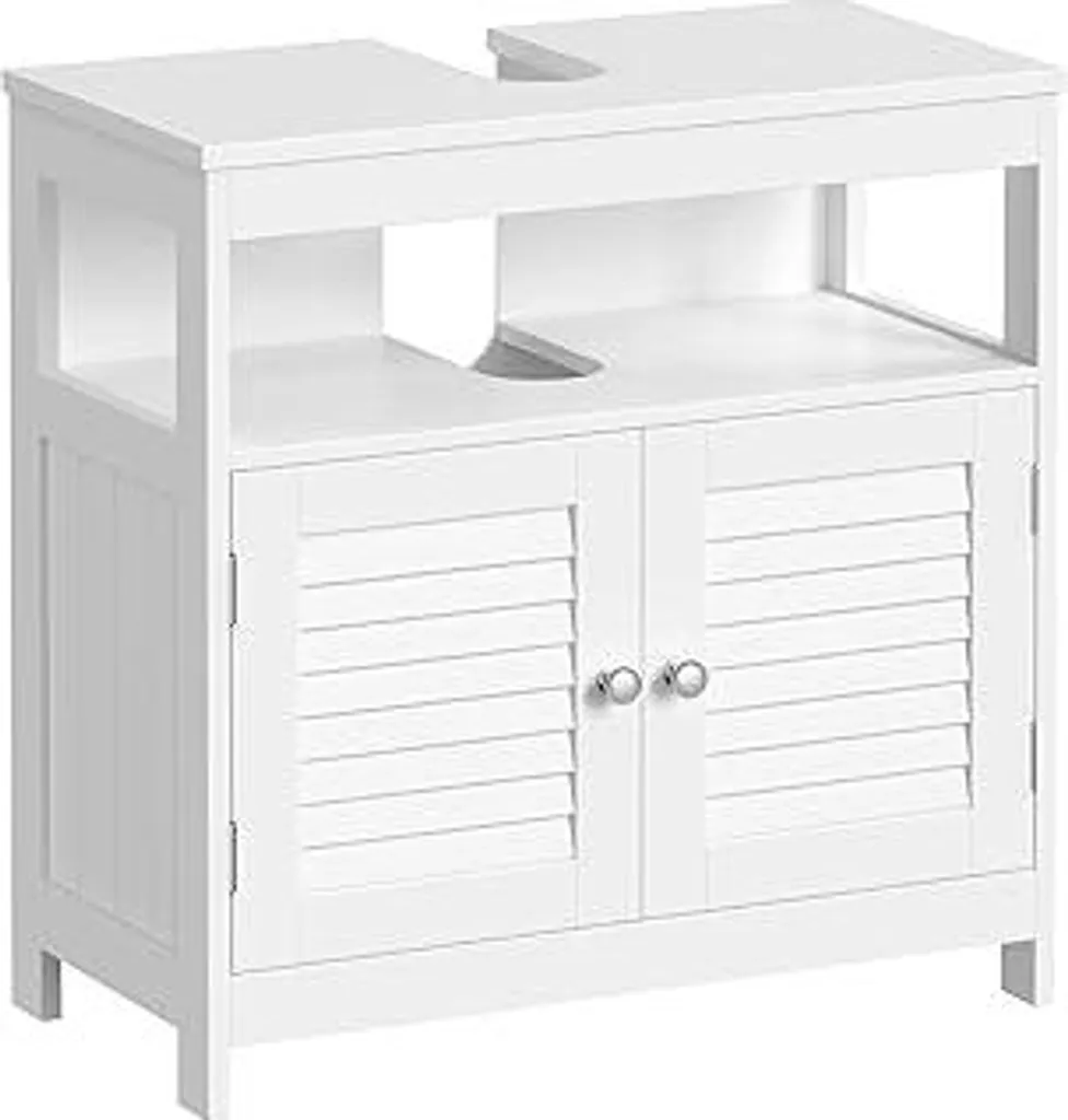 Mobiletto Sottolavabo Shabby Chic VASAGLE - Ante a Persiana