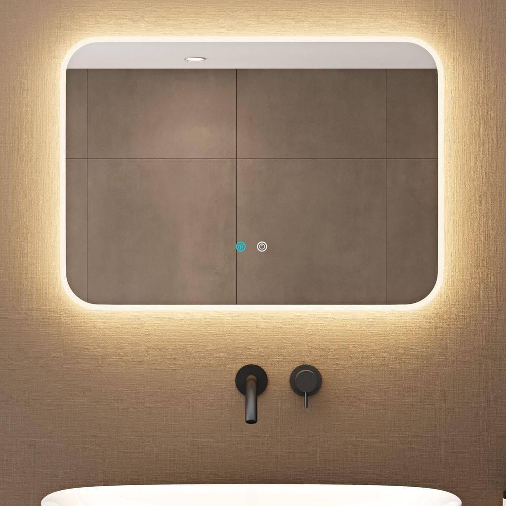 doporro Design LED-Spiegel Wandspiegel 70x50cm Produktbild 