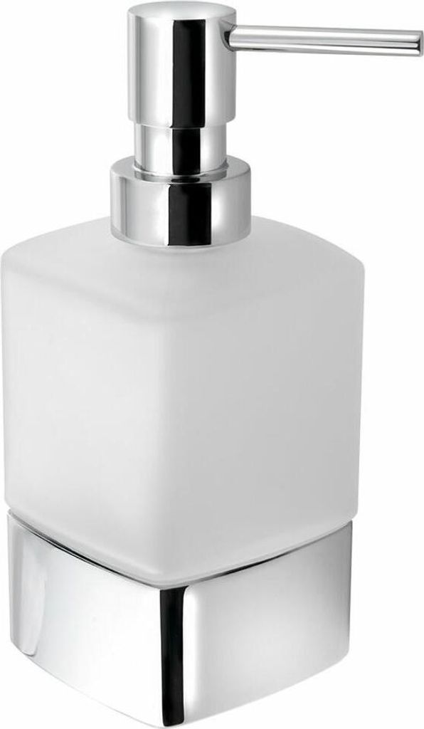 LOUNGE Stojanový dávkovač mýdla, 280 ml, matné sklo, chrom Obrázek produktu 