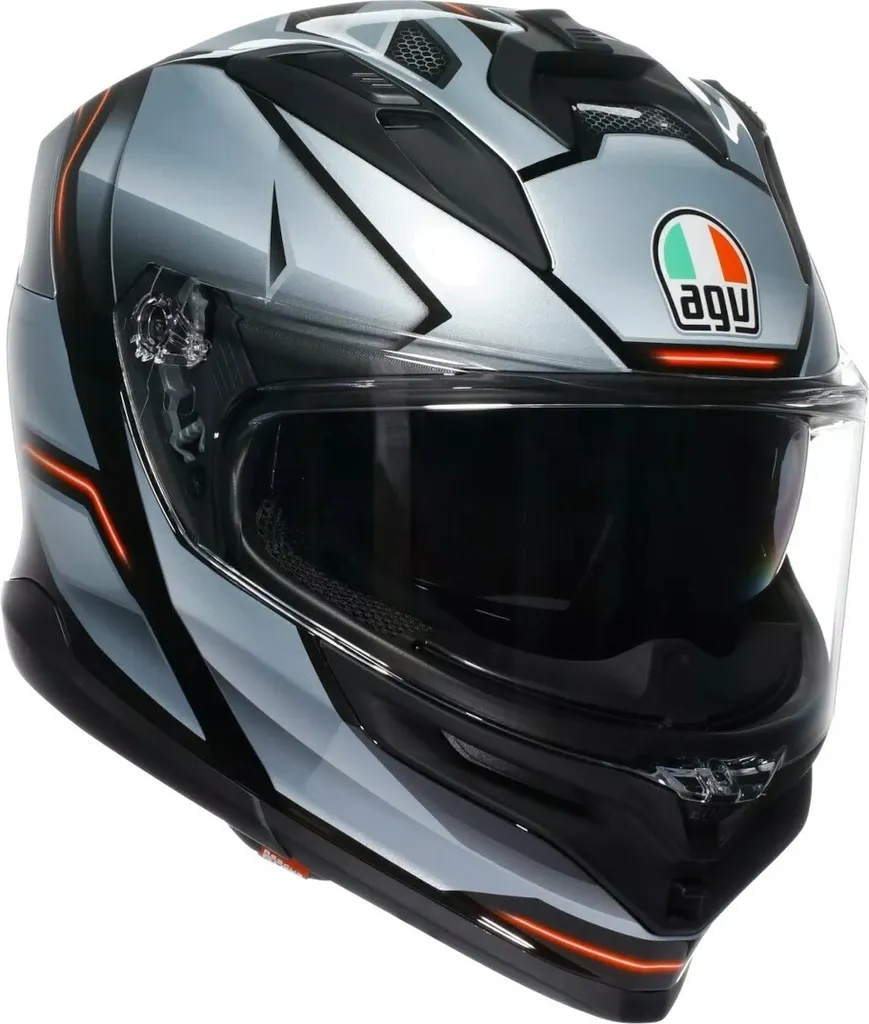 Casque intégral AGV K7 Jaeger E2206 Mplk argenté en taille L