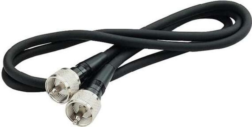Câble coaxial intermédiaire RG58, 1.5m 2xPL mâle Image du produit 