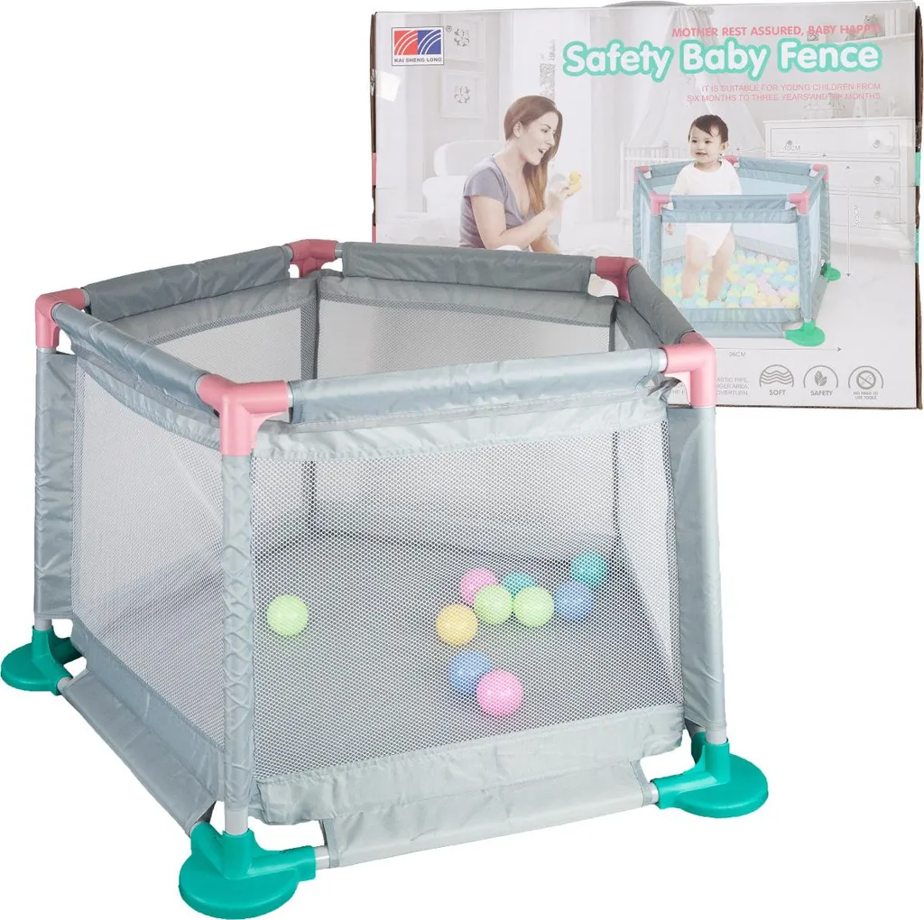 Aire de jeux de balles évolutive et parc pour enfants avec paniers