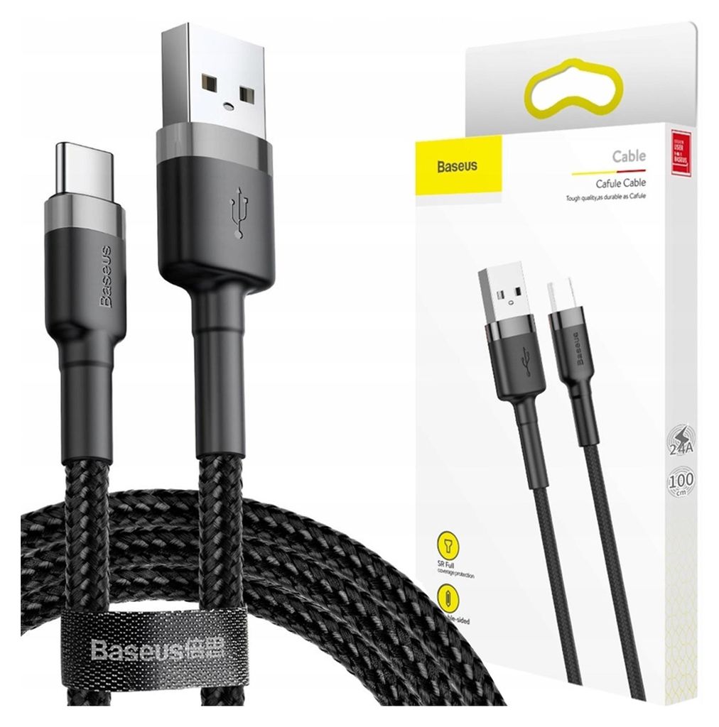 Baseus CATKLF-UG1 Cavo USB 3 m USB A USB C Nero Immagine del prodotto 