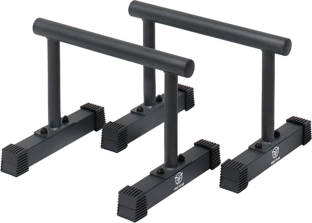 Parallettes für Krafttraining und Calisthenics - Stählerne parallele Stangen für maximale Stabilität und Komfort