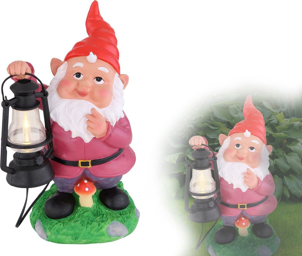 Solarleuchte Garten Deko Gartenzwerg Solarlampe Außen Außenleuchte Solar SL3339