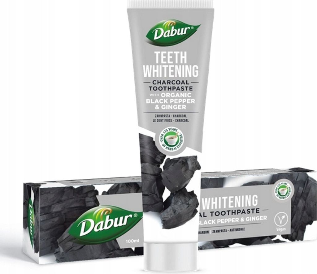 DENTIFRICE BLANCHISSANT AU CHARBON, AU POIVRE ET AU Image du produit 