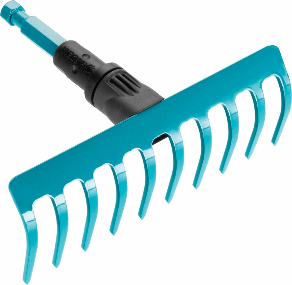 Gardena, Petit râteau 18,5cm 10 dents, combisystem Image du produit 