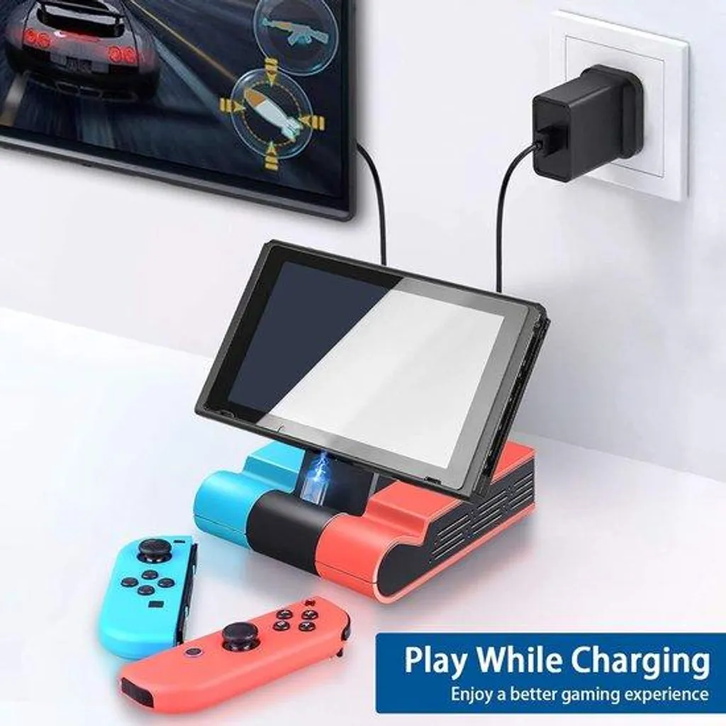 Chargeur portable pour Nintendo Switch hub adaptateur secteur de poche