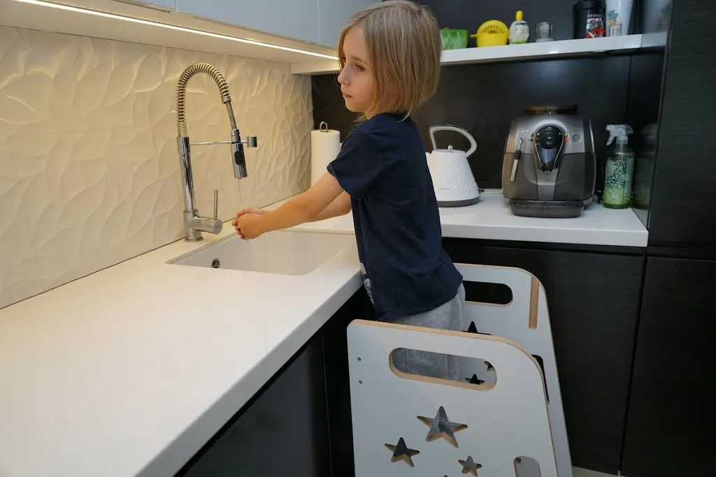 Ustensiles cuisine enfants ergonomiques Solid Adjustable blanc POLISH - 25