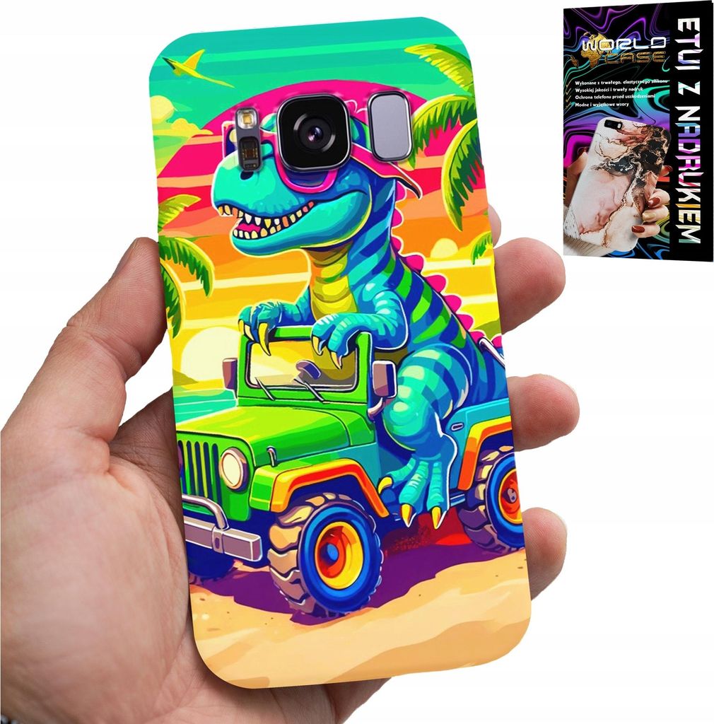 Fall Für Samsung Galaxy S8 - Dinosaurier In Einem Lkw-Designs Für Kinder