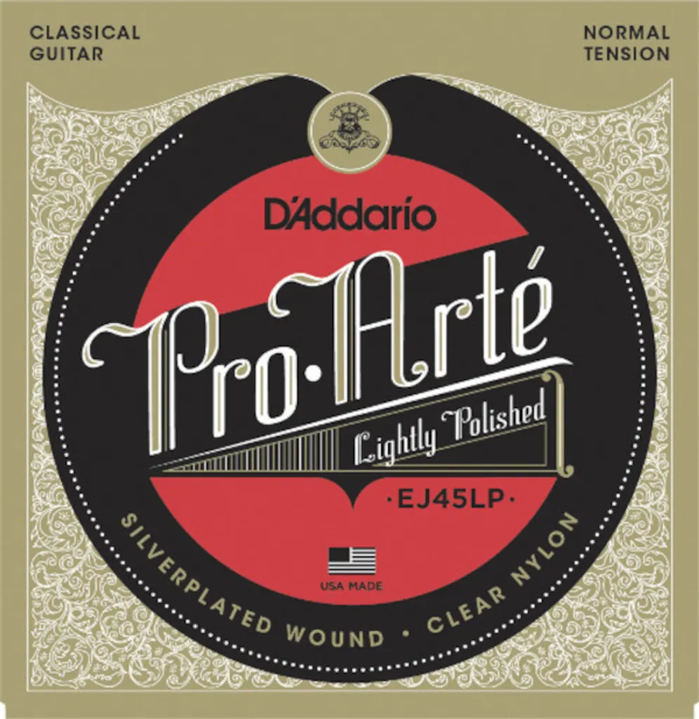 Cordes EJ45LP D'Addario Composite Normal avec Basses Polies Anti-Bruit